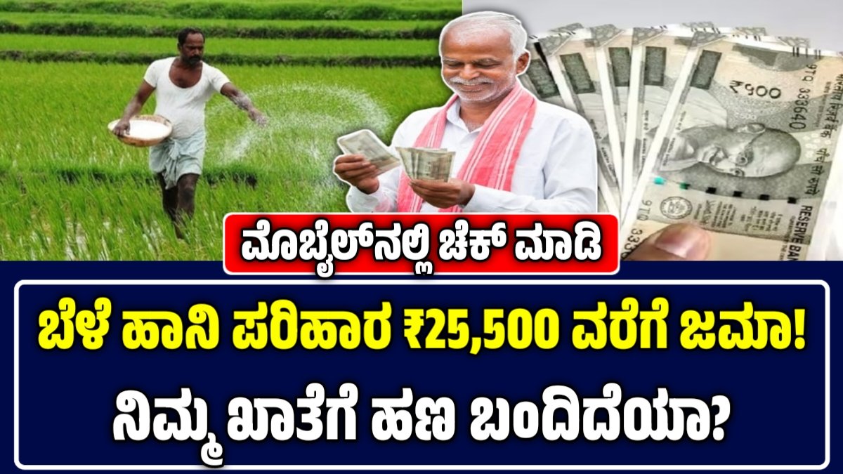 ಬೆಳೆ ಹಾನಿ ಪರಿಹಾರ